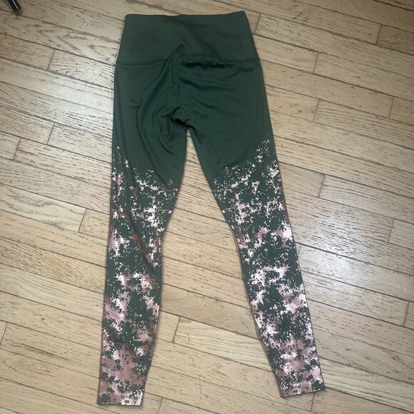 PUMA Premium Olive and Rose Gold Wide Waistband Leggings Size XS - Picture 3 of 6